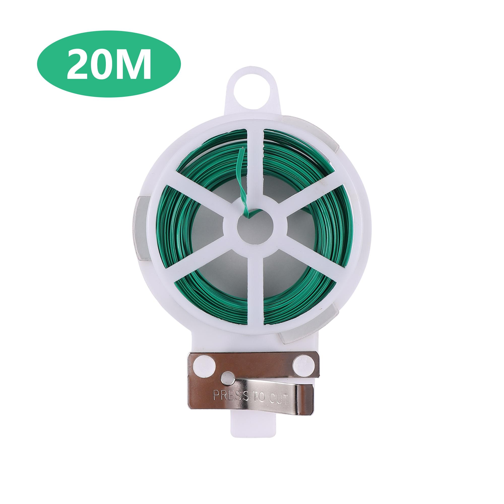 

20/30/50/100M Plants Self-Cutting Twist Tie Branche Fixing Strapping Wire Vines Climbing Supporting Fasten Cable Rope