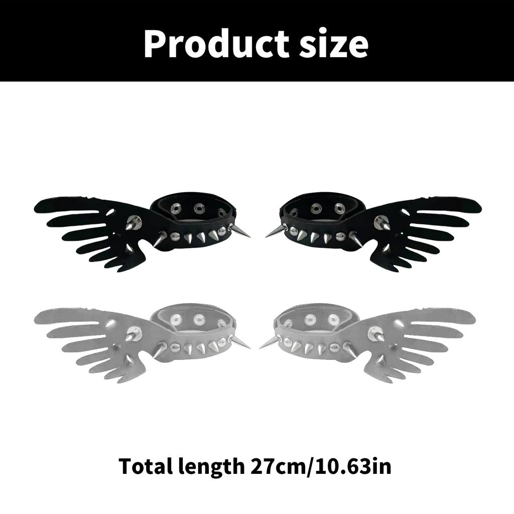 Einzigartige Designs Flügel Armband Schmuck Handwerk aus robusten PU-Ledermaterialien Geeignet für den täglichen Gebrauch und besondere Anlässe