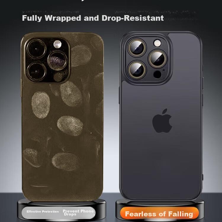 DIVI Skin-Friendly FeelIPhone 15 Case, Ultra-Thin Frosted Semi-Transparent Shockproof Full Camera Protection Cover for Men And Wome