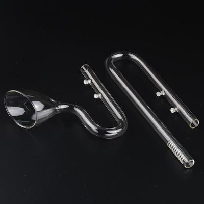 High Borosilicate Glass Lily Pipe Inflow Outflow - Fish Tank Water Surface Skimmer Filter for Crystal Clear Planted Aquariums