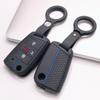 Key Fob Cover for VW Golf Jetta Passat Tiguan GTI Sagitar MK7 GLI Magotan with Keychain Protective Accessory Key Fob Protection Replacement