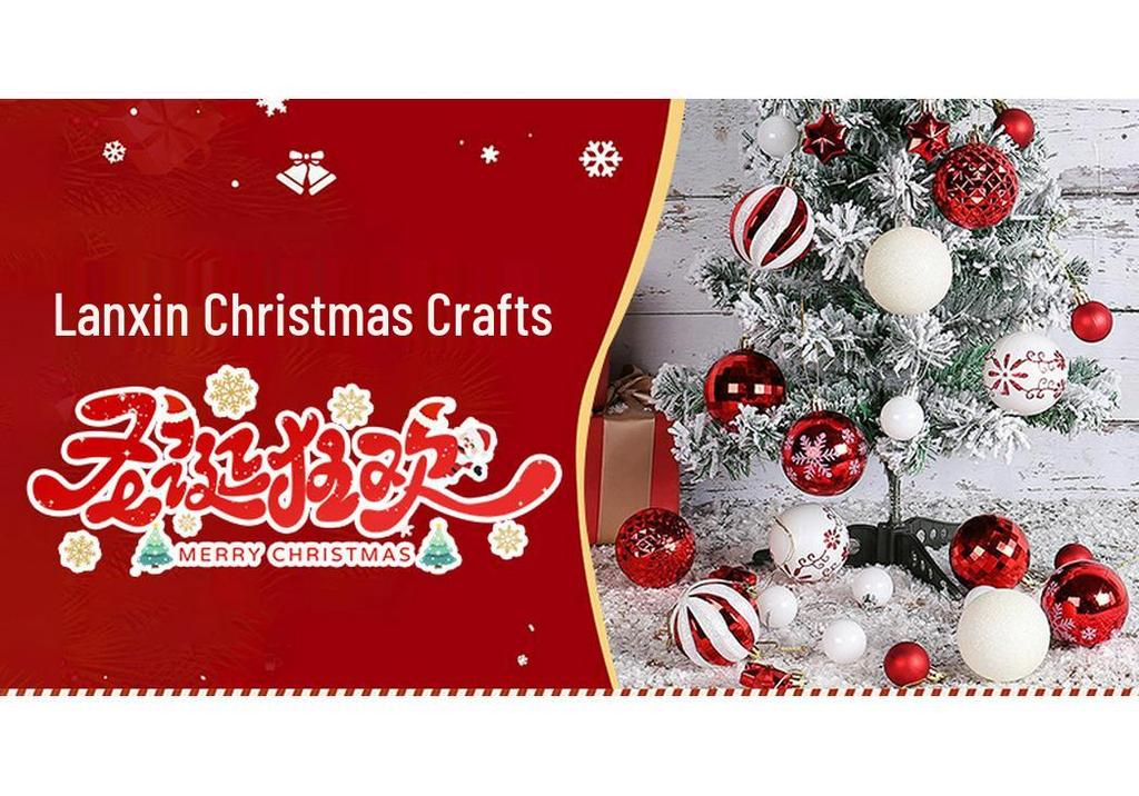 Stretchable Retro Snowflake Plaid Doll: Christmas Fabric Decoration for Hotel and Mall Desktops