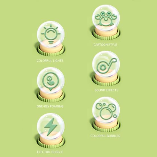 Walking Crab Bubble Machine Automatic Bubble Blower with LED Lights & Music