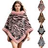 Loose Plus Size Warm Layering Cape Wrap for Fall and Winter Everyday Wear and Outings