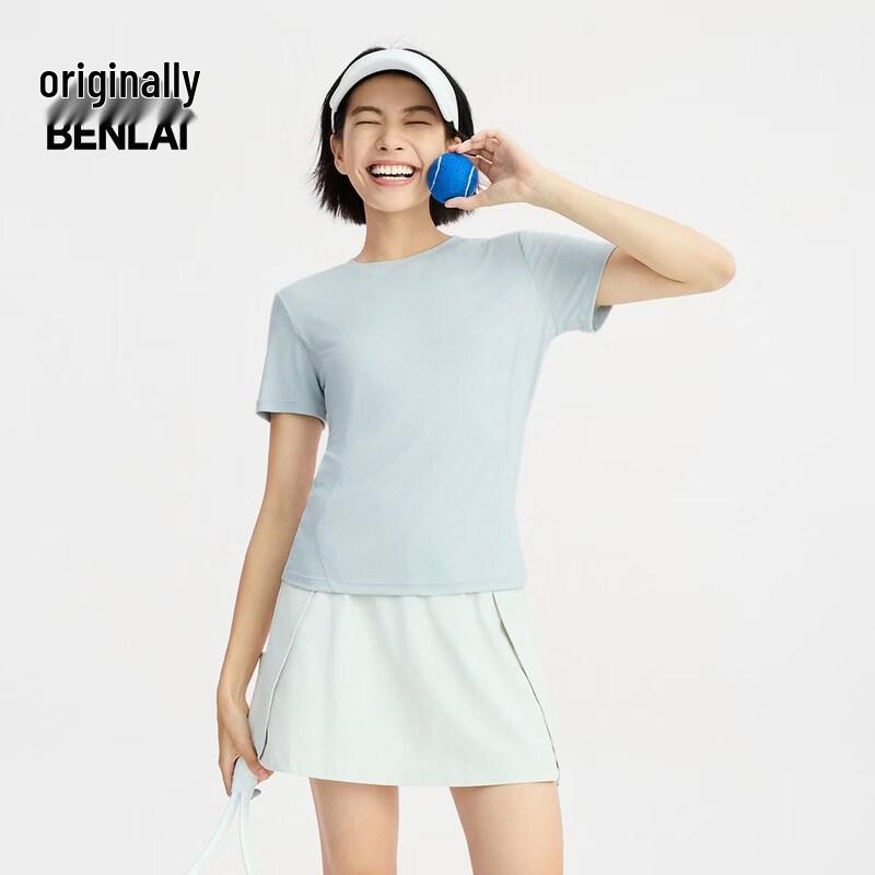 BENLAI Women s Anti-bacterial Slim-Fit Knit T-Shirt S