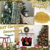 10Pcs Velvet Ribbon Christmas Ribbon Bow Vintage Rustic Holiday Hanging Ornament  Home Decoration