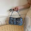 Hot Girl Motorcycle Studded Summer Niche Cute Women's Shoulder Bag/Shoulder Bag, Can Be Carried by Hand, Shoulder, or Crossbody (Two-Way)