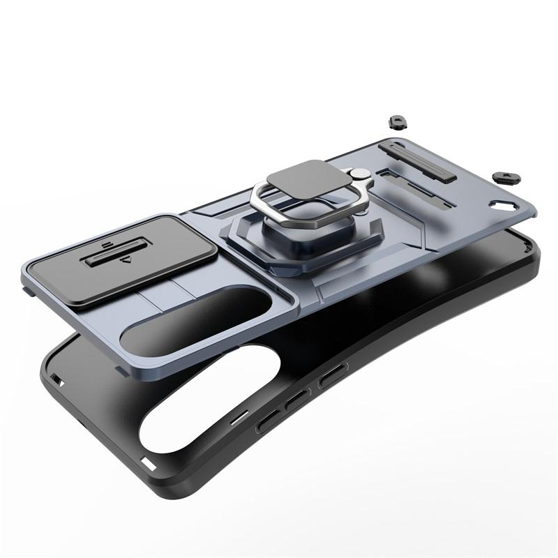 For OnePlus Nord CE4 Lite Case Slide Camera Len Phone Cases OnePlus Nord CE4 Lite 5G Cover Shockproof Armor PC + TPU Back Cover