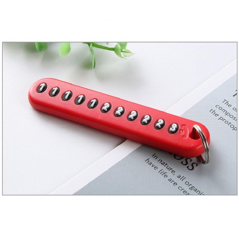 Moda bricolaj mașină motocicletă breloc chei lanț anti-pierdere număr de telefon