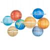 8PCS/Set Paper Planet Decors Unique Space Theme Birthday Parties Decorations Solar System Hangings Decorations
