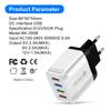 Colorful 4-Port USB Travel Charger 5V/2.4A Fast Charging - Australian Standard