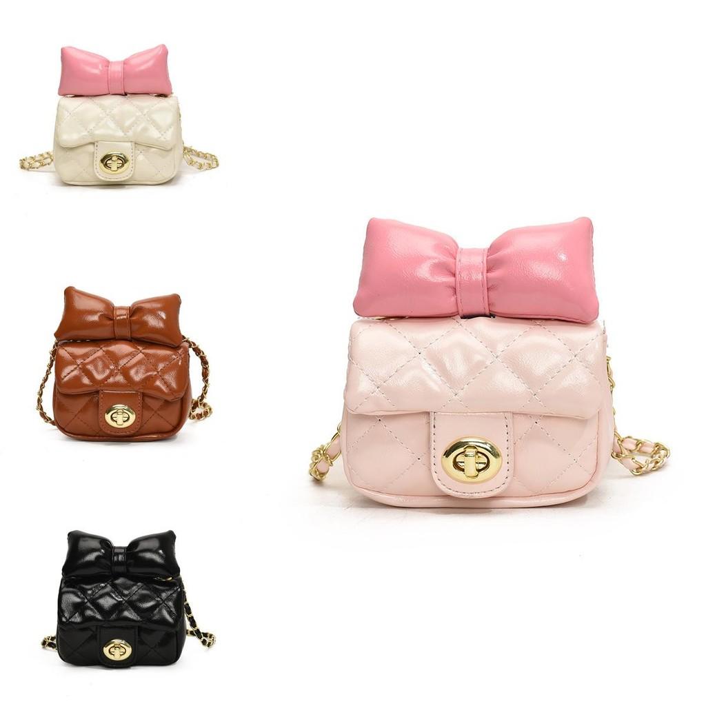 Adorable Butterfly Knot Mini Shoulder Bag For Boys And Girls With Chain Strap