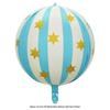 Large Number Balloons With 4D Striped Star-Shaped Balloons Birthday Party Decor Reveal Family Party Decor