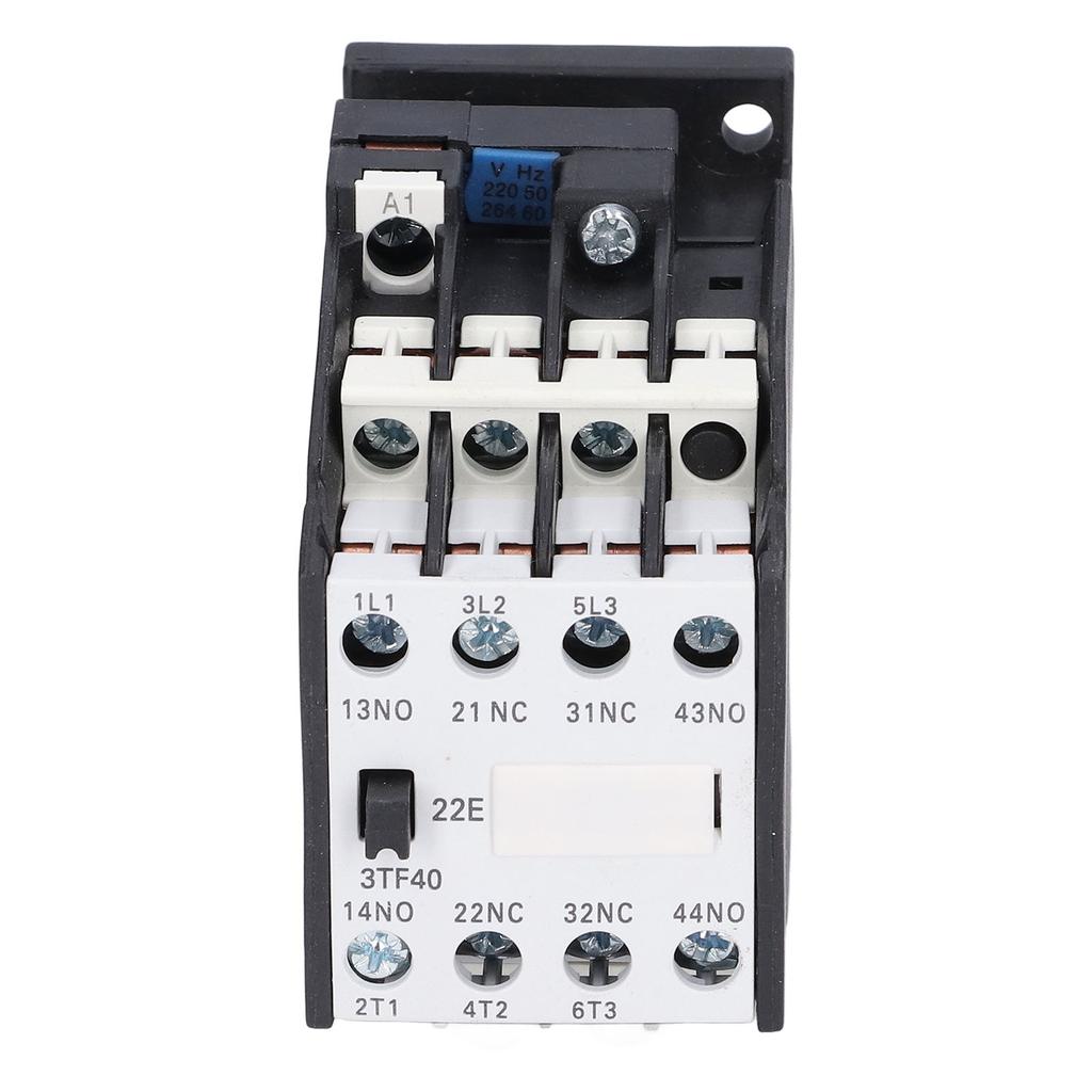 AC Contactor Controller 220V 50Hz 9A 2NO+2NC DIN Rail Accessory for Automatic Control
