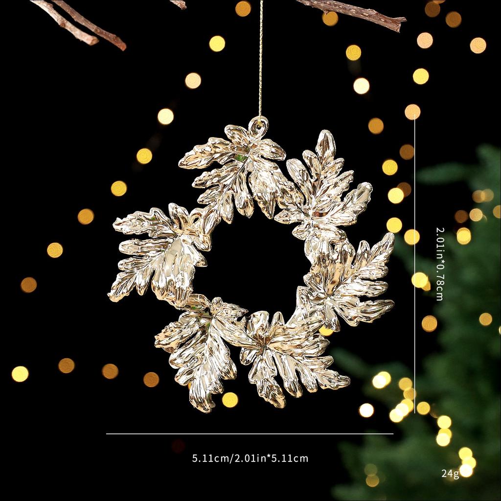 Christmas Tree Decoration Gold-plated Christmas Tree Pendant Fashion Hanging Ornaments For Home Xmas Decor