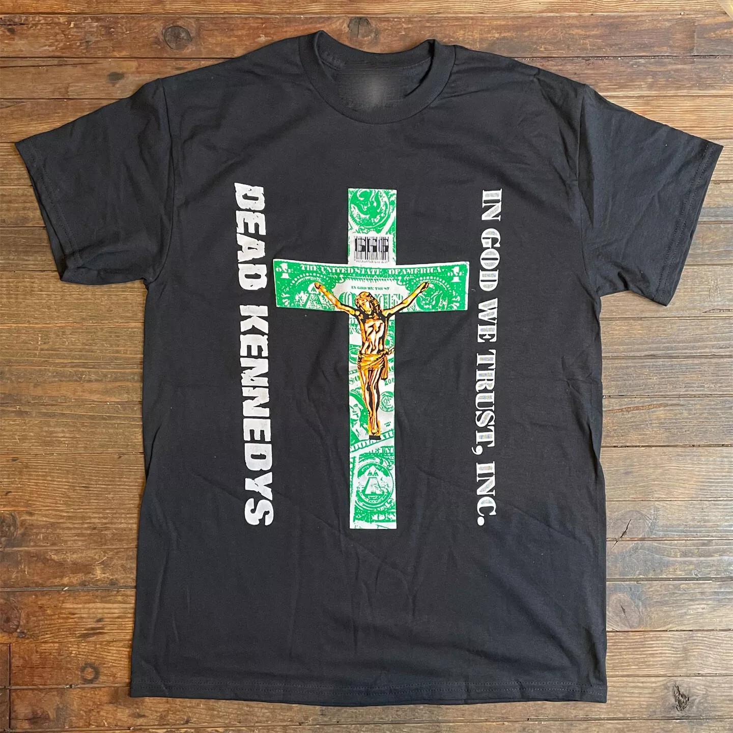 Dead Kennedys Band World Tour In God We Trust T Shirt Full Size S-5XL S