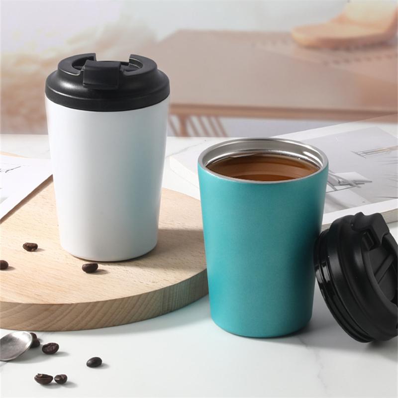 Taza de Café Térmica al Vacío Acero Inoxidable Vaso de Viaje Portátil Aislado Tazas para Leche Agua Vajilla para Hogar Oficina