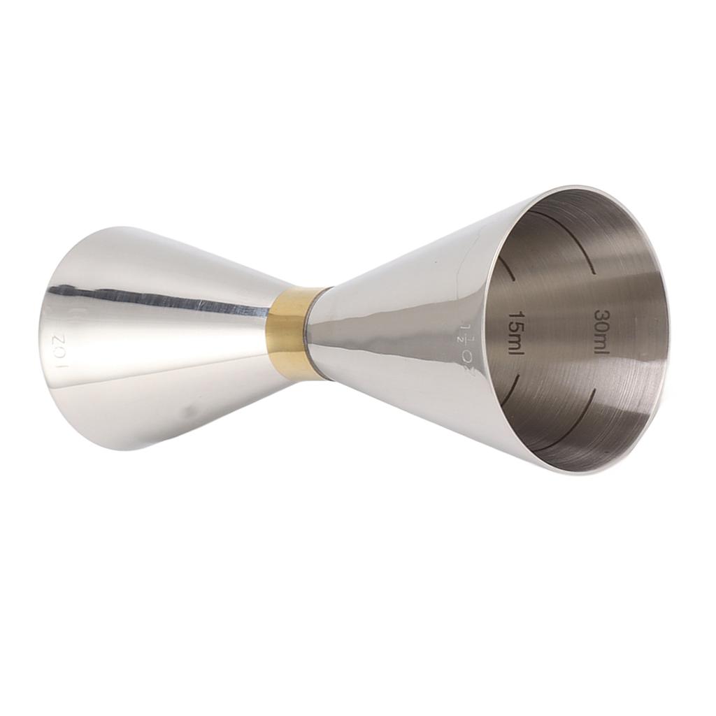 Koktejlová odměrka oboustranná 304 nerezová ocel barová odměrná nádoba se stupnicí pro domácí párty