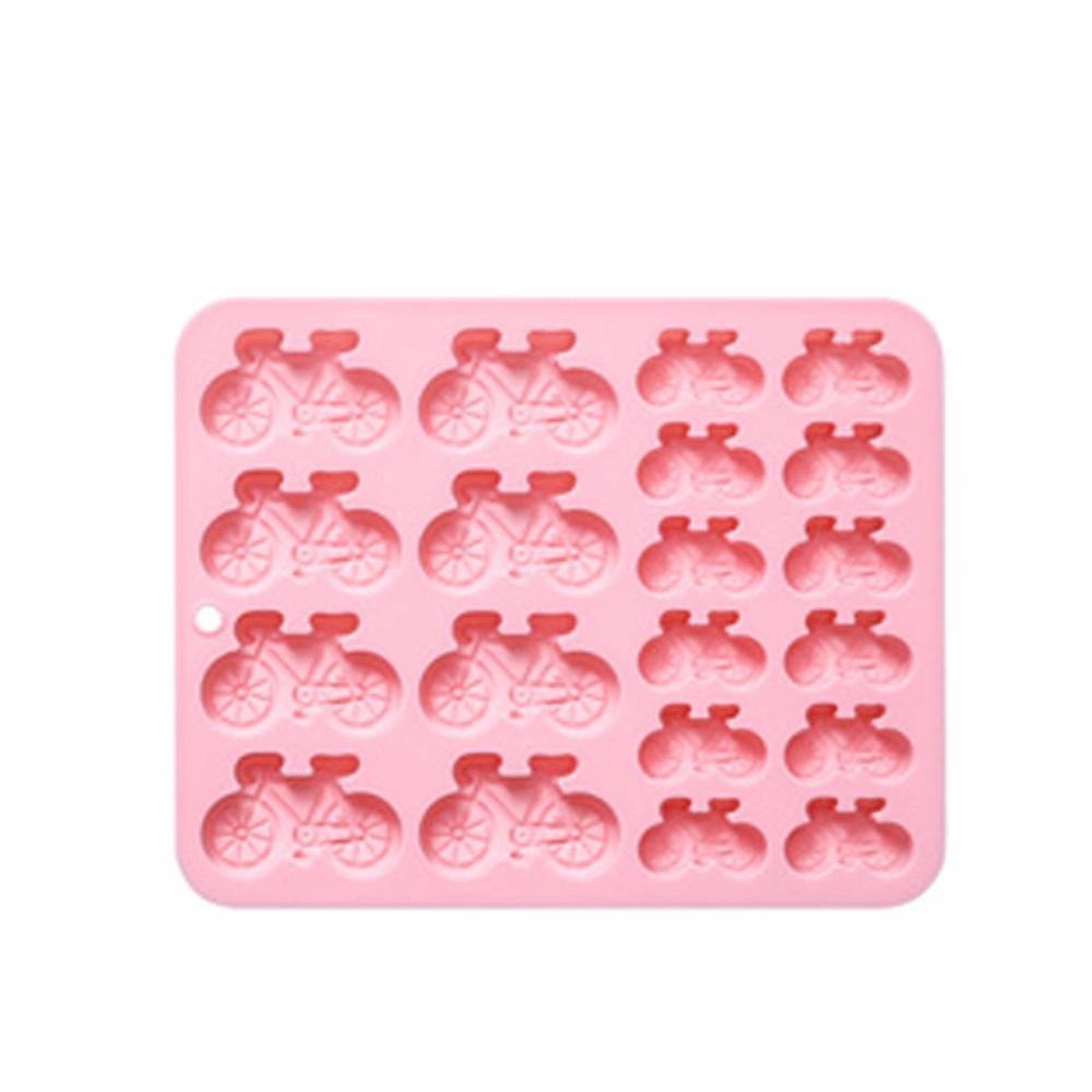 20 Cavity Silicone Molds Bicycle Shapes Chocolate Molds Decoration Baking Molds Kids Baking