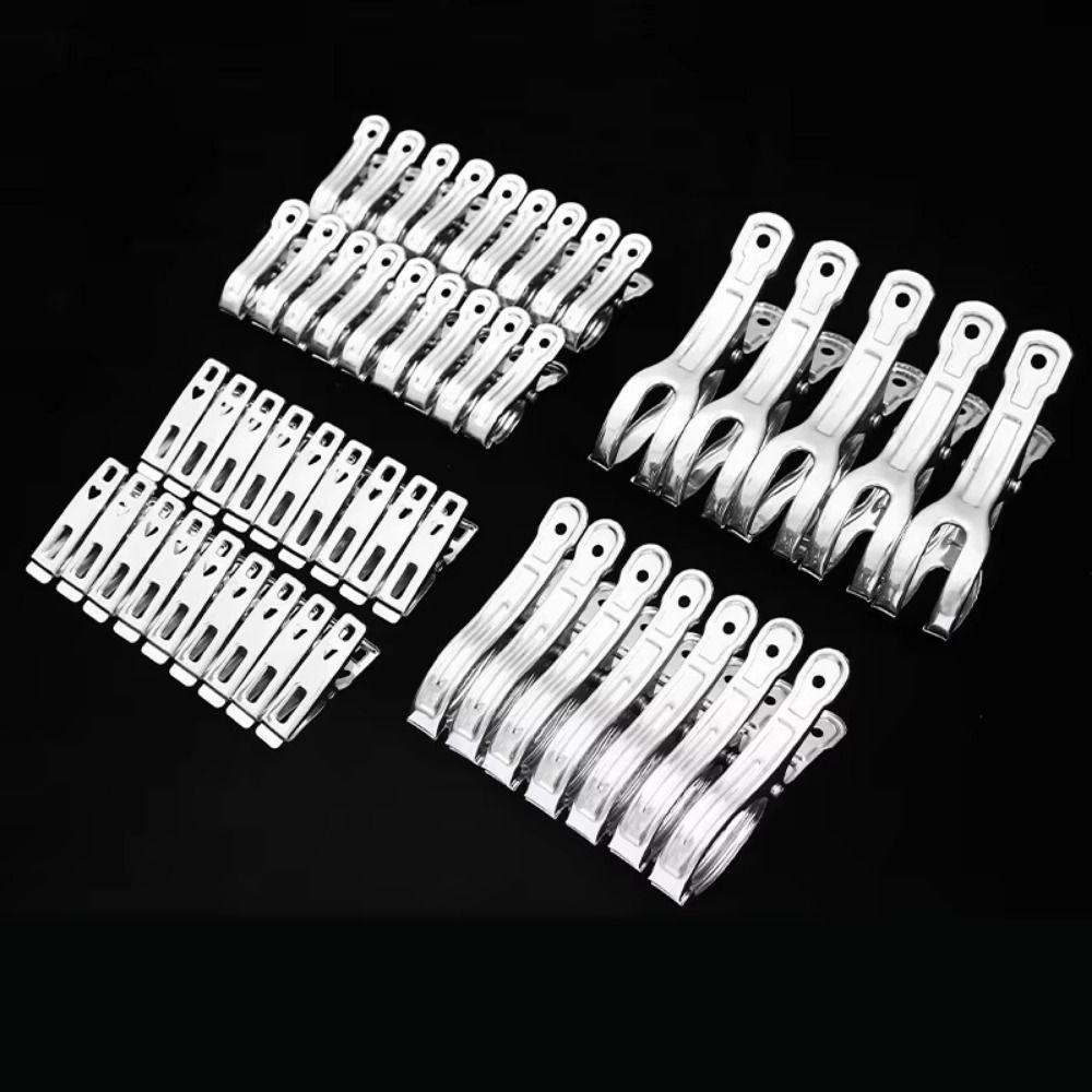 Heavy Duty Clothes Pins Reusable Stainless Steel Clips Beach Towel Clips  Home Storage