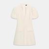 Versatile European & American Style Women's Puff Sleeve Short Dress