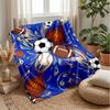 Sports Ball Collage Theme Blanket Lightweight Warm Flannel Blanket Decorative Throw Blanket for Home Decoration