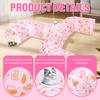 Faucet Style Foldable Cat Tunnel Versatile Tear Resistant Small Animal Tunnel Toy With Cat Teaser for Indoor Outdoor
