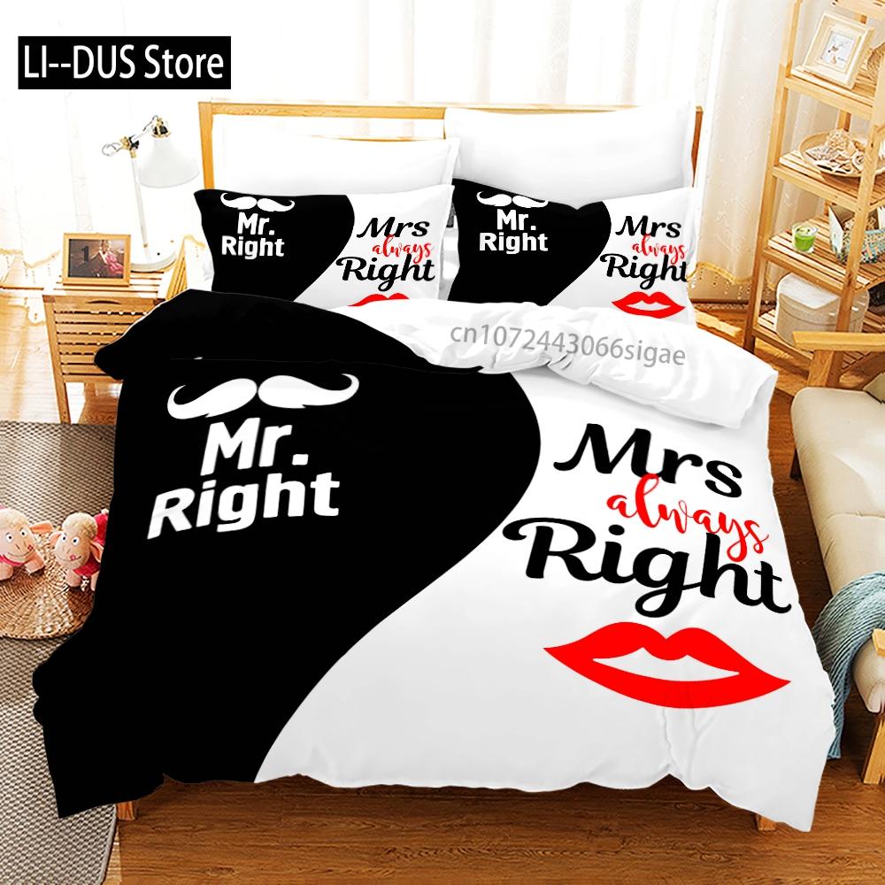 King Queen Lovers Bedding Set Single Twin Full Queen King Size Lover Oil Painting Bed Set Aldult Kid Kawaii Duvetcover 001