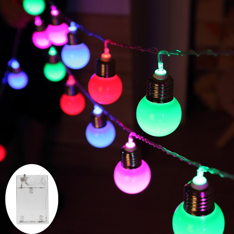 

5m 20 Leds Light Bulb Waterproof Solar/Battery Powered String Light for Indoor/Outdoor Party Christmas Garden Decor Fairy Light