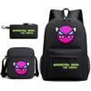Geometry sprint game backpack geometry dash heat transfer backpack elementary school bag leisure bag