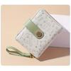 Cat Pattern Short Wallet  Clutch Sweet Coin Purse  Mini Women'S Credit Card Purse