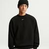 Sweatshirts Men's Black Crew Neck Moderate