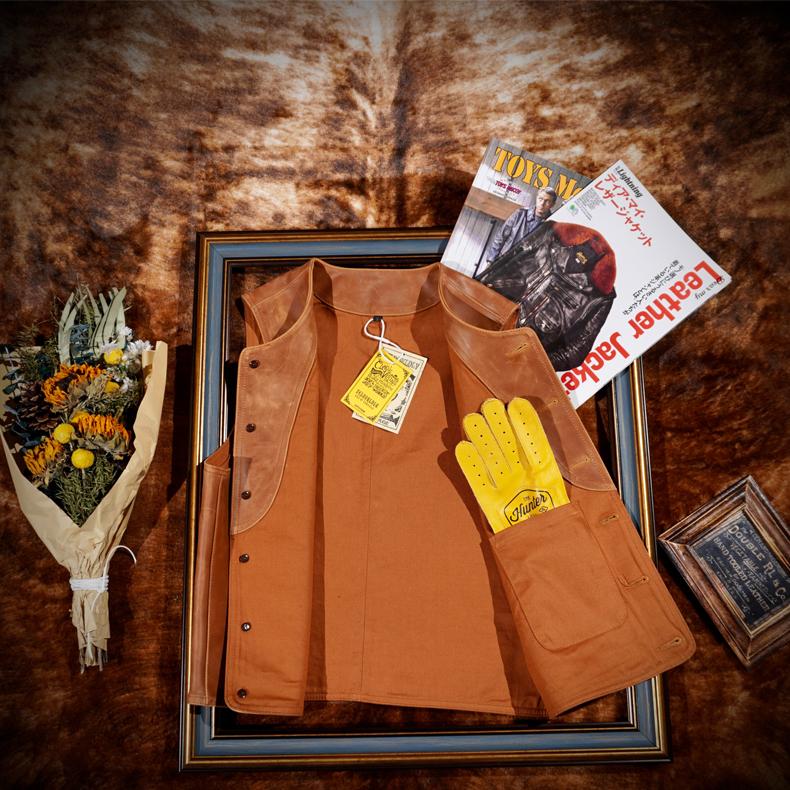 Klasická retro kožená kožená vesta Tomahawk na motorku