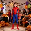 Full Body Costume Spider Hero Bodysuit with Mask Coverage Zentai for Boys Mask Kids Adults Stretchy Cosplay Outfit Fancy Dress Halloween Masquerade