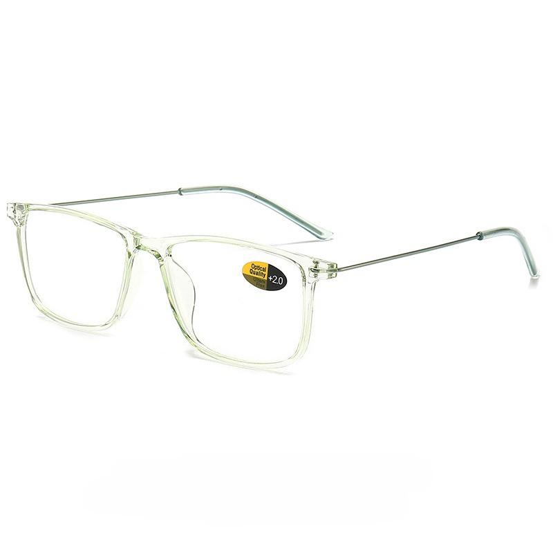 2026 New Fashionable HD Square Frame Women's Reading Glasses Ultra Light Neutral High Quality Luxury Anti Blue Light Glasses