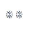 Oval Cut Earring 1ct Silver   Ms4e005q