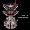 Set Decanter Lotus di Terza Generazione con Sei Bicchieri - Strumento per la Preparazione di Cocktail