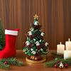 Christmas Ornament Colorful Christmas Tree Resin Display Mold with Bird Decor Living Room Bedroom Home Party Decor