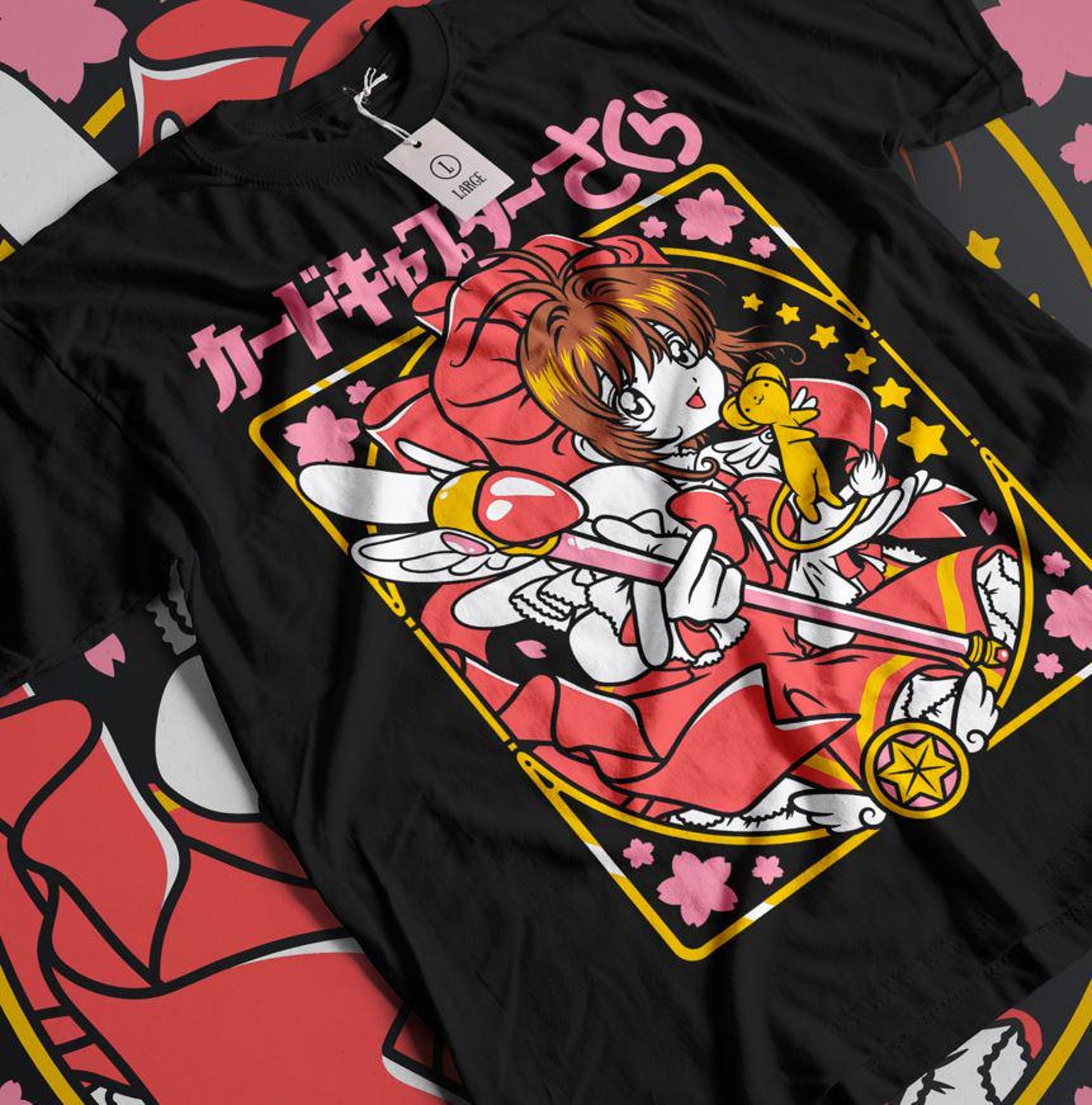 Fairy Kei T shirt, Retro design 90 s, Anime Girl Shirt, Aesthetic Anime, Kawaii Fashion 2XL