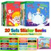Matching Game Reusable Sticker Book Educational DIY Hand-on Puzzle Cartoon Animals Life Skill Learning Toddler Toys For Kids