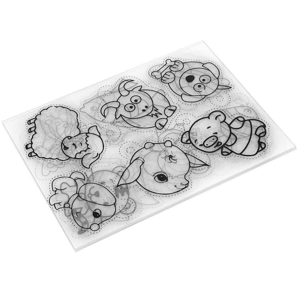 

12 шт. термоусадочных листов, полупрозрачных, полированных, цветных, для самостоятельного изготовления, аксессуаров