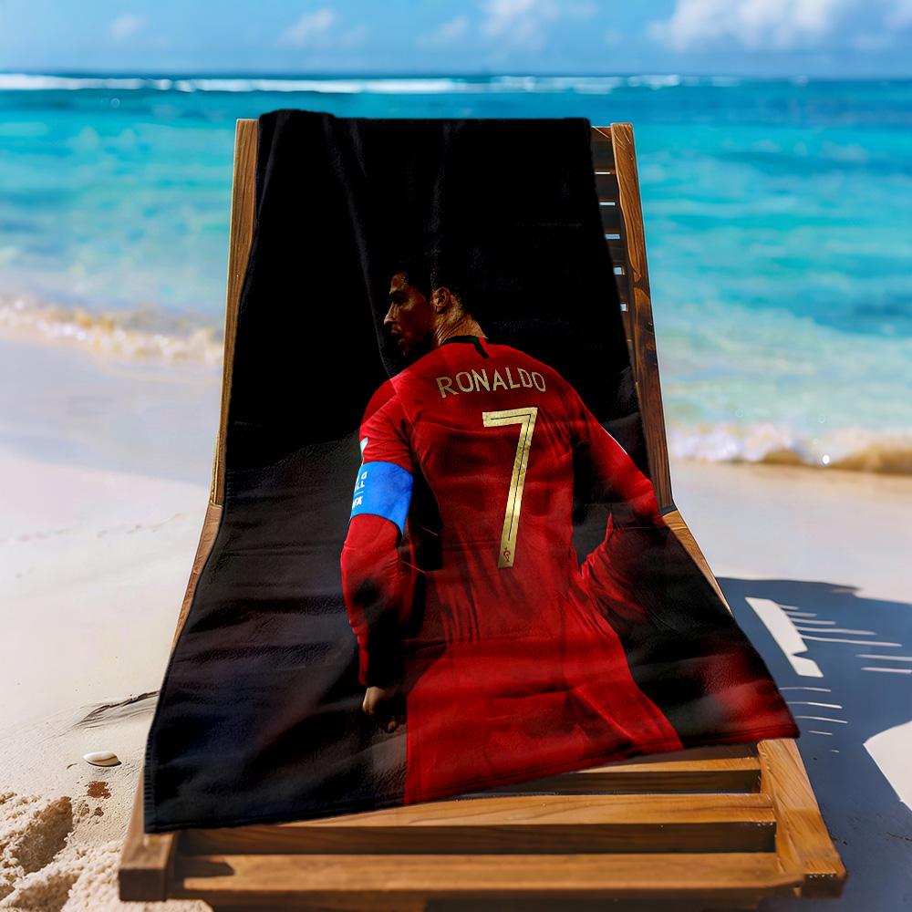 Cristiano Ronaldo Beach Towel Super Soft Absorbent Comfortable Lightweight