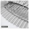 BARYPORY Flared Long Pleated Maxi Solid Slimming Elastic Autumn Women's Skirt, Skirt, Skirt, Skirt, Color, Skirt, Waist, Lined, Spring, Summer, (90cm