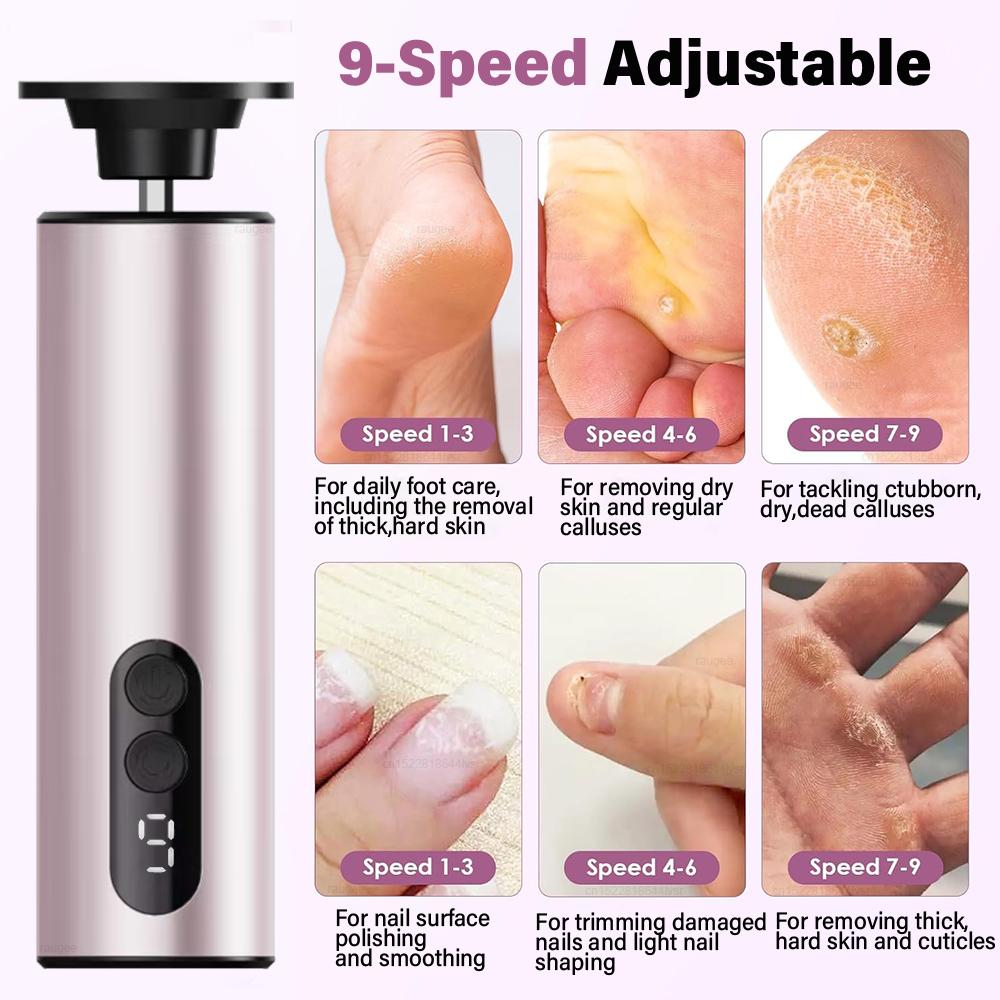 Electric Foot Grinder Callus Remover for Feet Foot Exfoliation Sander Electric Foot File Pedicure Machine Foot Dead Skin Remover