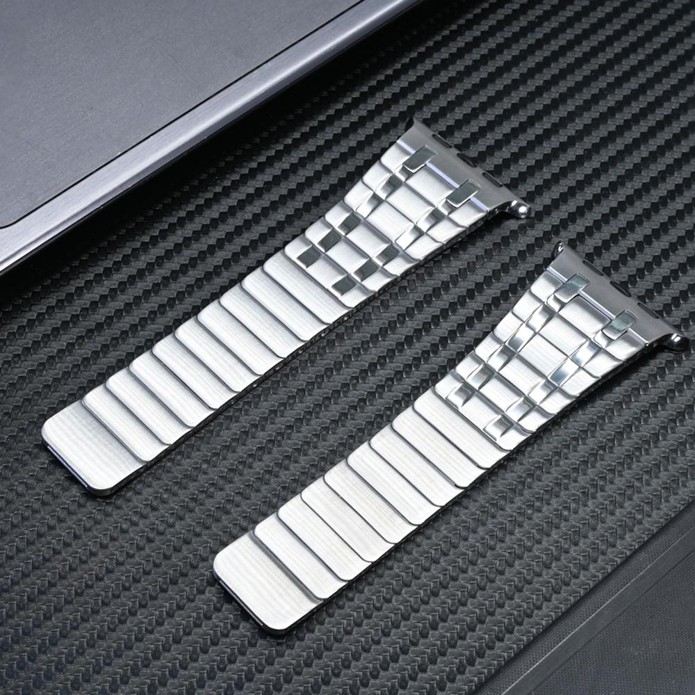 Stainless Steel Band for Apple Watch Ultra Series 10 9 8 7 6 5 SE Magnetic Metal Wristband for Series 49mm 46mm 45mm 44mm Strap
