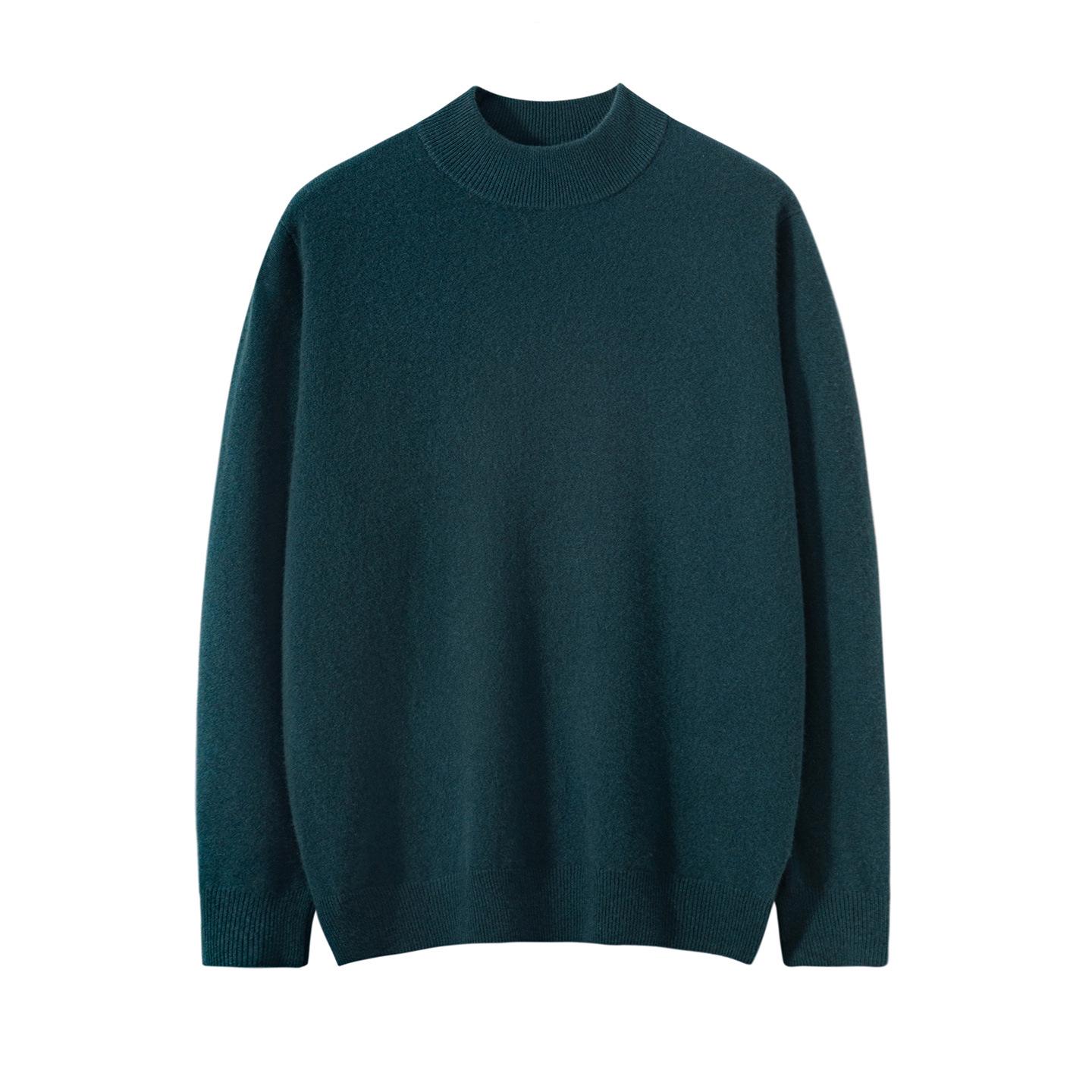 

Men s Versatile High Neck Pure Cashmere Sweater - New Autumn Winter Arrival 3XL