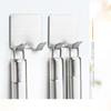 Self Adhesive Wall Hook Bathroom Kitchen Wall Door Hook Stainless Steel Hook Hanger Door Hanger Hook Holder Hat Key Towel Hooks