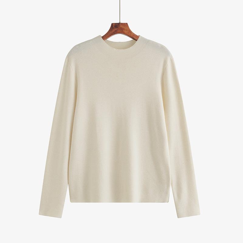 

Женская водолазка больших размеров с длинными рукавами и вязаным свитером XXXL абрикосовый