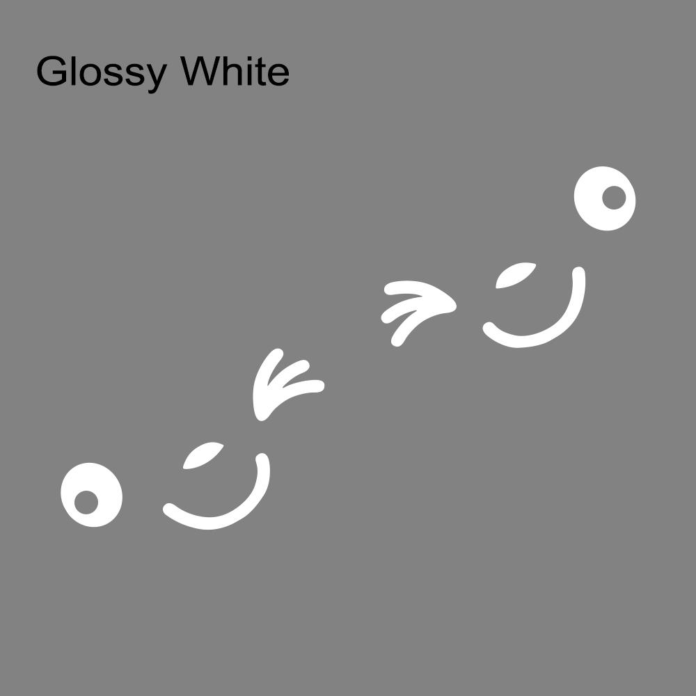 2pcs Cute Cartoon Smiling Face Car Creative Stickers For Motorcycle Truck Rearview Mirror Auto Styling Decoration Accessories