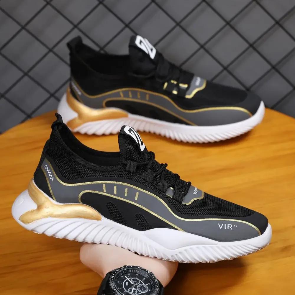 2025 Summer Popular Web Red Knit Men's Shoes Breathable Sports Casual Climbing Cool Anti-slip Wear-resistant Men's Shoes